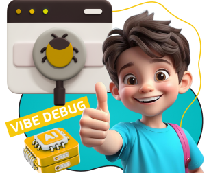 Тестирование & Vibe Debug. Охотники за багами - КИБЕРшкола программирования для детей, компьютерные курсы для школьников, начинающих и подростков - KIBERone г. Нижний Новгород